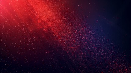 Naklejka premium Abstract Red and Blue Particle Background, Generative AI