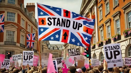 Anti-Bullying Protest in London, UK