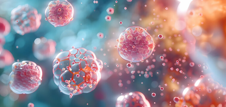 A close-up of oxyphil cells