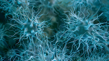 A microscopic image of dendritic cells