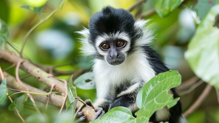Small Black and White Monkey