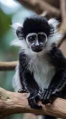 Small Black and White Monkey
