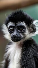 Small Black and White Monkey