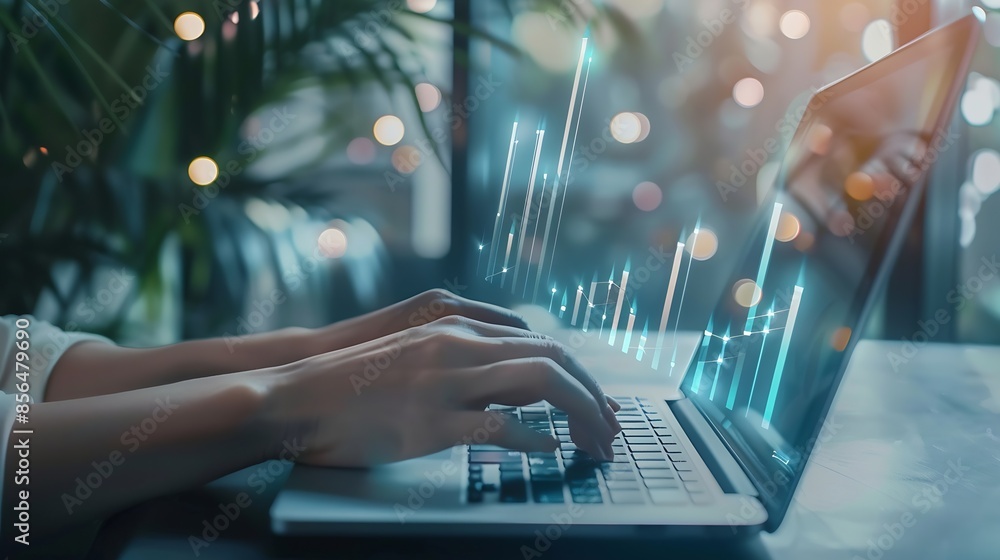 Aufkleber Key Performance Indicators KPI Business targets Organization of goals to measure and evaluate specific concepts Businessman use laptop graph analysis of business performance HR managem : Generative AI