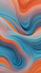 Abstract illustration with blue, orange, and pink wavy lines. Perfect for backgrounds