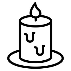 Candle icon symbol