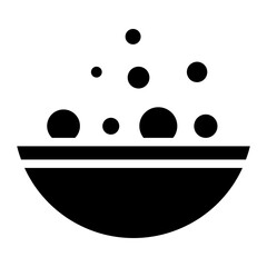 meatball bowl icon symbol