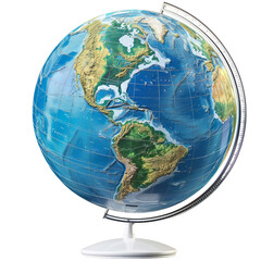 globe clipart, science classroom element, , blue and green, isolated on white background