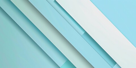 Obraz premium a blue and green, gold flat banner with an outline of two blue lines, in the style of angular geometry, light white and aquamarine, banner , 2:1 , landing page