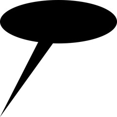 black silhouette callout box shape