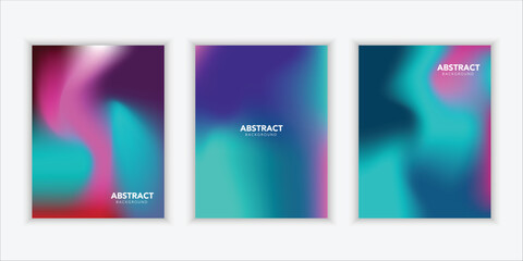 Abstract liquid background layout. Bright color blend. Blurred fluid effect. Gradient mesh. Mockup modern design template for posters, ad banners, brochures, flyers, covers, websites.