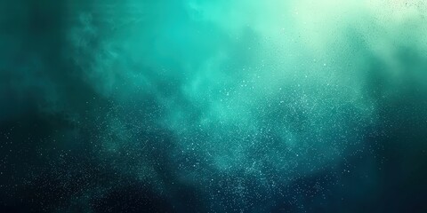 Obraz premium Abstract Teal and White Background with Scattered Spots