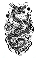 TRIBAL TATOO トライバル タトゥ 刺青 蝶 和柄 龍 Dragon