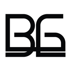 letter BG logo