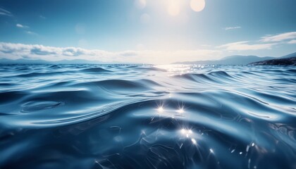 ai generative of the ocean moves gently and calmly