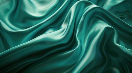 Obraz premium green silk background