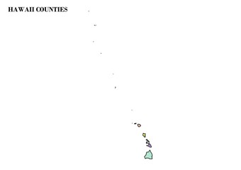 Hawaii Counties Map 