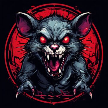 AI Image Generator, Creepy Zombie Rat