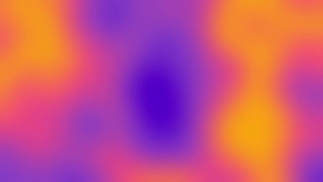 Colourful Violet and Orange bright blurry gradient abstract moving heat map background