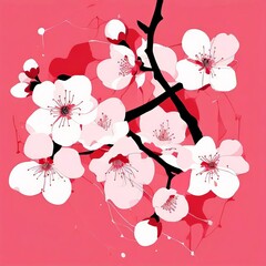 AI Image Generator, blossom background