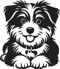 Unique Dog Silhouette Vector Illustration