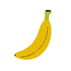 手描きのバナナのイラスト