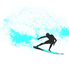 surfista, tabla de surf, vector, surf, ola, surfer, grafico, mar,  deporte