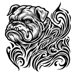 TRIBAL TATOO トライバル タトゥ 刺青 蝶 和柄 ブルドッグ 犬 Mad dog