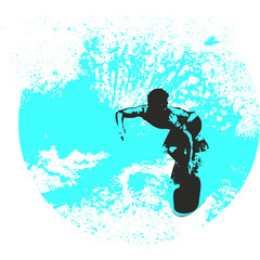 surfista, tabla de surf, vector, surf, ola, surfer, grafico, mar,  deporte