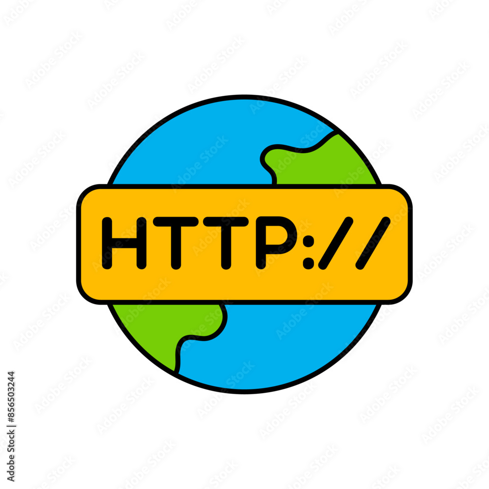 Poster vector http world wide web illustration icon