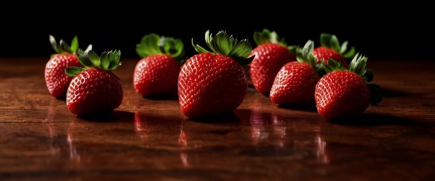 Pop Art-inspired image of vibrant almost neon-colored strawberri