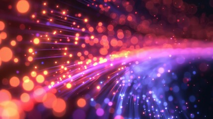 Naklejka premium A colorful, swirling pattern of dots and lines