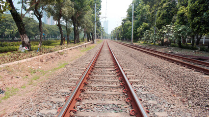 Obraz premium railway in the countryside