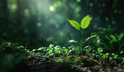 A Young Sprout in the Forest