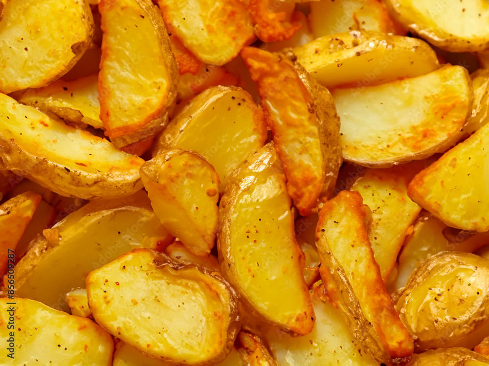 Wall mural potatoes baked in the oven