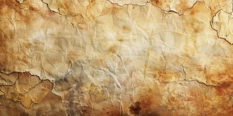 Fototapeta premium Vintage Crumpled Paper Background