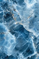 Obraz premium Blue jade rock with many patterns stacked on top of each other