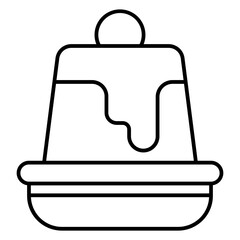 pudding icon symbol