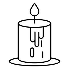 Candle icon symbol