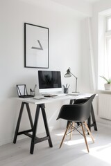 Clean and Minimalist Workspace for Focus, Clean and Organized Workspace