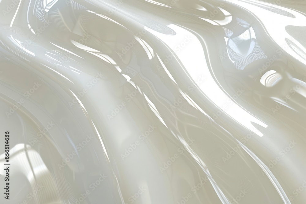 Poster silver surface with a wavy texture. abstract metallic background concept.