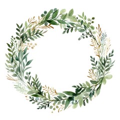 laurel wreath isolated on white