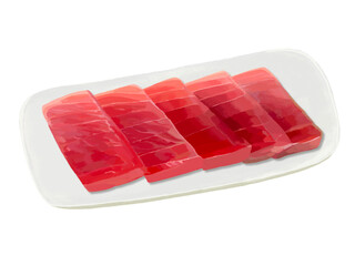 マグロの刺身（赤身）皿付き