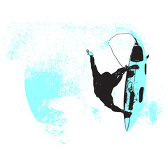 surfista, tabla de surf, vector, surf, ola, surfer, grafico, mar,  deporte