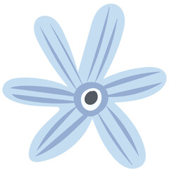 Hand drawn simple flower