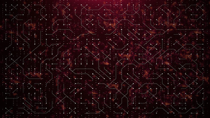 Abstract blue world circuit