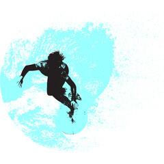 surfista, tabla de surf, vector, surf, ola, surfer, grafico, mar,  deporte