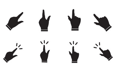Index finger hand icon. pointer icon for graphic design projects
