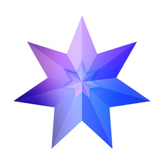 Star shiny retro 90s sticker