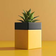 A modern beautiful flower pot with colorful background Design